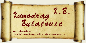 Kumodrag Bulatović vizit kartica